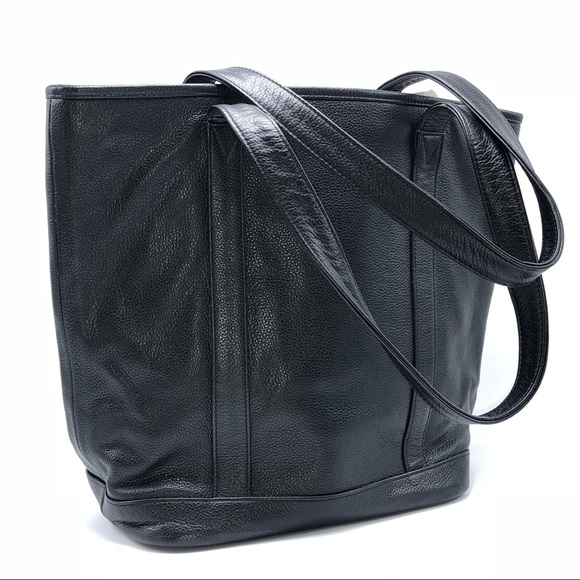 Handbags - Genuine leather black tote
